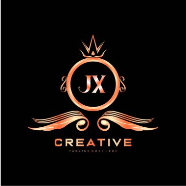 Renkli Çember şablon vektörlü ilk logo.