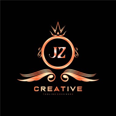 Renkli Çember şablon vektörlü ilk logo.