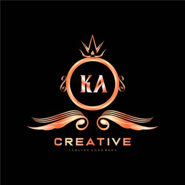 Renkli Çember şablon vektörlü ilk logo.