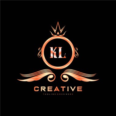 Renkli Çember şablon vektörlü ilk logo.