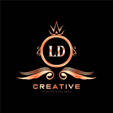 Renkli Çember şablon vektörlü ilk logo.