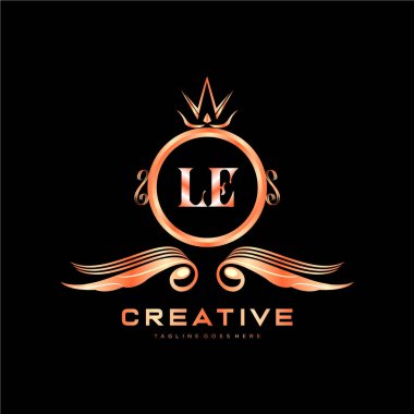 Renkli Çember şablon vektörlü ilk logo.