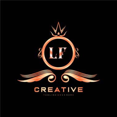 Renkli Çember şablon vektörlü ilk logo.