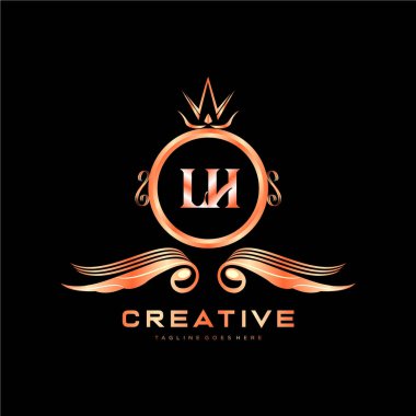 Renkli Çember şablon vektörlü ilk logo.