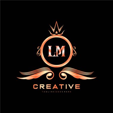 Renkli Çember şablon vektörlü ilk logo.