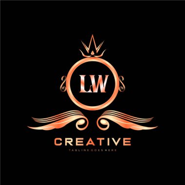 Renkli Çember şablon vektörlü ilk logo.