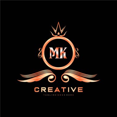 Renkli Çember şablon vektörlü ilk logo.