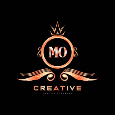 Renkli Çember şablon vektörlü ilk logo.