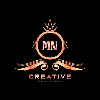 Renkli Çember şablon vektörlü ilk logo.