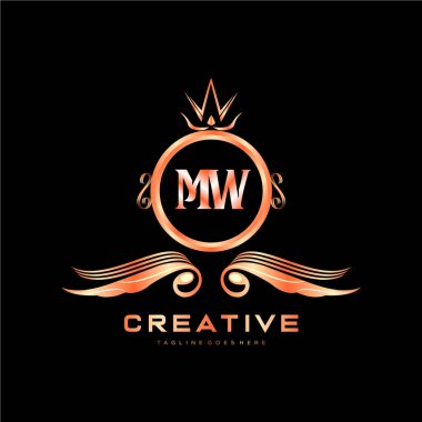 Renkli Çember şablon vektörlü ilk logo.