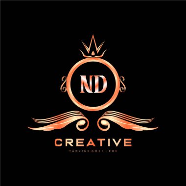 Renkli Çember şablon vektörlü ilk logo.