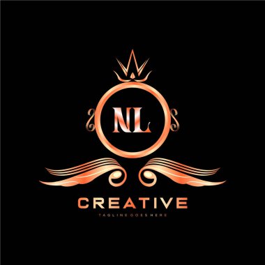 Renkli Çember şablon vektörlü ilk logo.