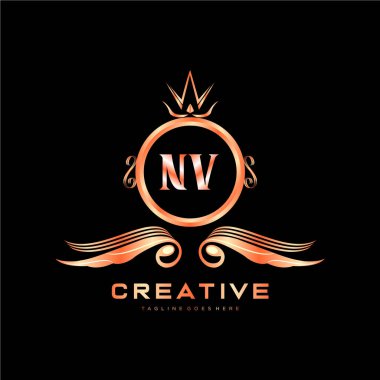 Renkli Çember şablon vektörlü ilk logo.