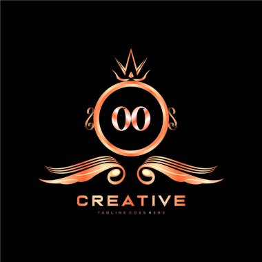 Renkli Çember şablon vektörlü ilk logo.