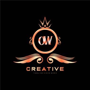 Renkli Çember şablon vektörlü ilk logo.