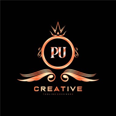 Renkli Çember şablon vektörlü ilk logo.