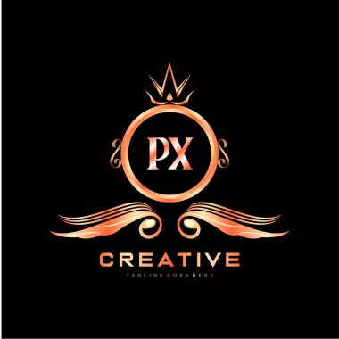 Renkli Çember şablon vektörlü ilk logo.