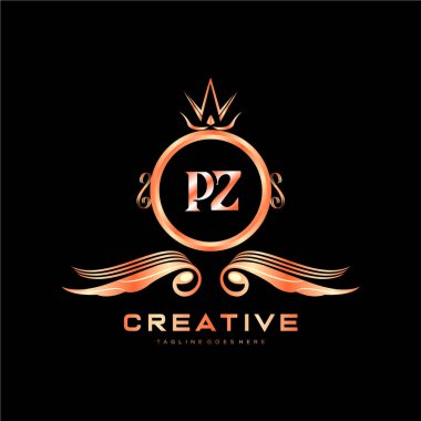 Renkli Çember şablon vektörlü ilk logo.