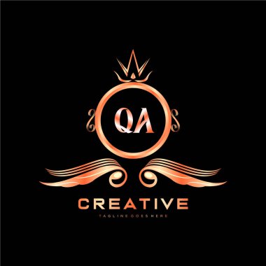 Renkli Çember şablon vektörlü ilk logo.