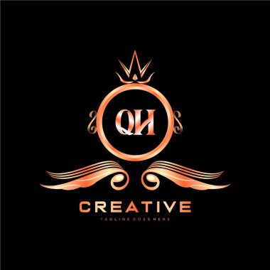 Renkli Çember şablon vektörlü ilk logo.