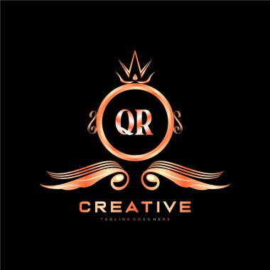 Renkli Çember şablon vektörlü ilk logo.