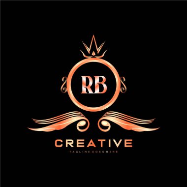 Renkli Çember şablon vektörlü ilk logo.