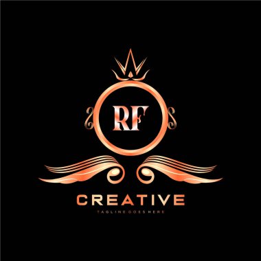 Renkli Çember şablon vektörlü ilk logo.