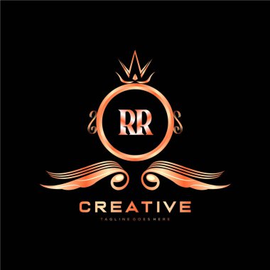 Renkli Çember şablon vektörlü ilk logo.