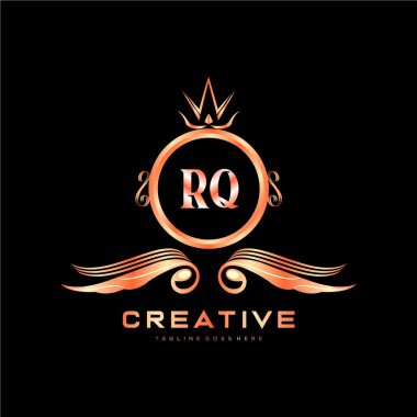 Renkli Çember şablon vektörlü ilk logo.