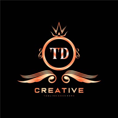 Renkli Çember şablon vektörlü ilk logo.