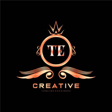 Renkli Çember şablon vektörlü ilk logo.