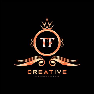 Renkli Çember şablon vektörlü ilk logo.