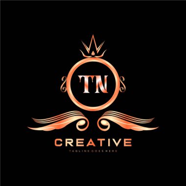 Renkli Çember şablon vektörlü ilk logo.