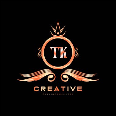 Renkli Çember şablon vektörlü ilk logo.