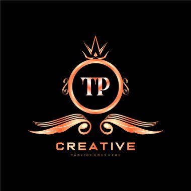 Renkli Çember şablon vektörlü ilk logo.