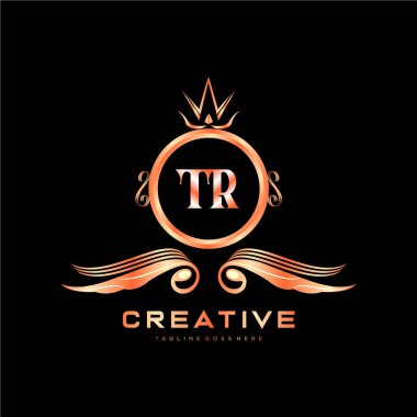 Renkli Çember şablon vektörlü ilk logo.