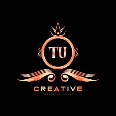 Renkli Çember şablon vektörlü ilk logo.