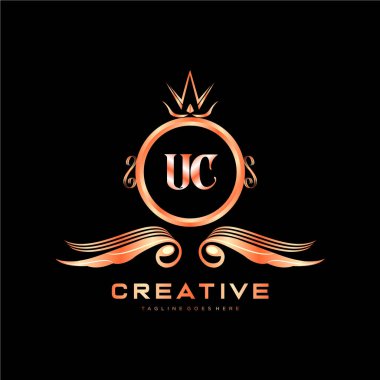 Renkli Çember şablon vektörlü ilk logo.