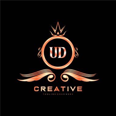 Renkli Çember şablon vektörlü ilk logo.