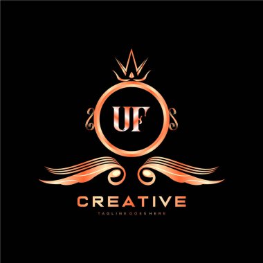 Renkli Çember şablon vektörlü ilk logo.