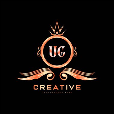 Renkli Çember şablon vektörlü ilk logo.