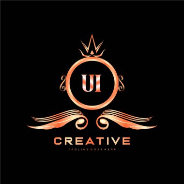 Renkli Çember şablon vektörlü ilk logo.