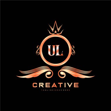 Renkli Çember şablon vektörlü ilk logo.