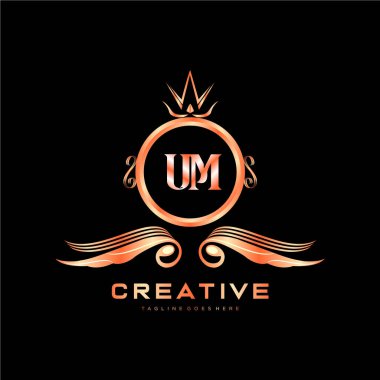 Renkli Çember şablon vektörlü ilk logo.