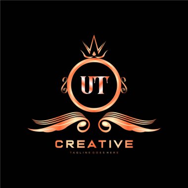 Renkli Çember şablon vektörlü ilk logo.