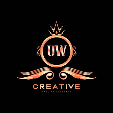 Renkli Çember şablon vektörlü ilk logo.