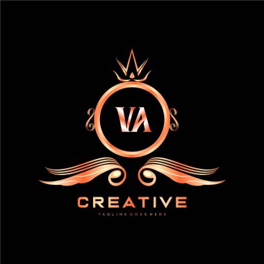 Renkli Çember şablon vektörlü ilk logo.