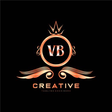 Renkli Çember şablon vektörlü ilk logo.