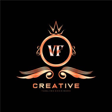 Renkli Çember şablon vektörlü ilk logo.