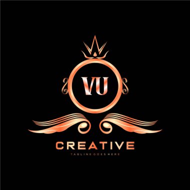 Renkli Çember şablon vektörlü ilk logo.